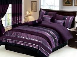 Black And Silver Bedding And Curtains Pin By Christie Fahnestock On Wish List Purple Bedrooms Purple Bedding Silver Bedroom