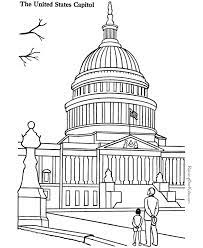 Download this fantastic coloring page, and learn something new about united states capitol building! Us Capitol Building Coloring Pages 001