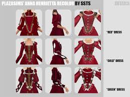 PLAZASIMS' ANNA HENRIETTA RECOLOR by SSTS Teen to Elder Fullbody Everyday,  Formal, Party. Disabled for Random Recolor...