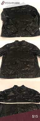 Marc Anthony Black Faux Leather Coat Xxl Faux Leather Coat Black Faux Leather Black Faux Leather Jacket