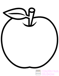 Dibujo Manzana Para Colorear