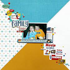 We're not in it for the money, we're not doing it for fame. Family Night Layout Echo Park Paper