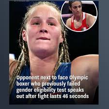 Olympic female boxing competition controversy over biologically male athlete