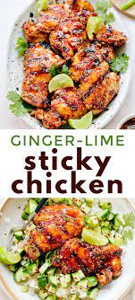 Sweet Ginger Sticky Chicken Thighs Sticky Chicken Sticky Chicken Thighs Beef Recipes