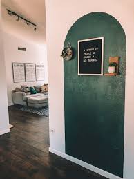 Green Living Room Green Arch Painted Arch Home Deco Home Decor Design