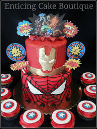 Marvel super heroes birthday decoration. Super Heroes Cake And Cupcakes Cakecentral Com