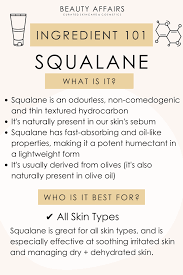 Skincare Ingredient Guide Squalane Skin Facts Skin Care Skin Routine