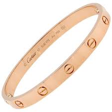 Cartier Love 18 Karat Rose Gold Bracelet In 2020 Rose Gold Bracelet Love Bracelets Cartier Love Bracelet