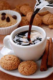 Photo Coffee Cup Food Cookies
