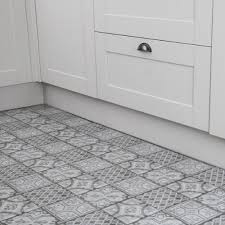 Choose from tiled kitchen floors to suit all budgets and tastes from modern large kitchen floor tiles to country kitchen tiles. Moroccan Grey Floor Tiles Self Adhesive Tiles Vinyl Home