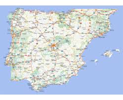 Map of portugal, satellite view. Maps Of Spain Collection Of Maps Of Spain Europe Mapsland Maps Of The World