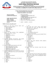 Rppguru.com adalah blog yang berbagi informasi 10+ kunci jawaban tema 1 kelas 5 kumpulan soal unbk background, kunci jawaban, aplikasi dan administrasi guru yang mana file berikut ini adalah kumpulan dari berbagi sumber tentang soal soal tentang mengevaluasi teknologi perkantoran. Soal Uts Bindonesia Kelas 12 Smk