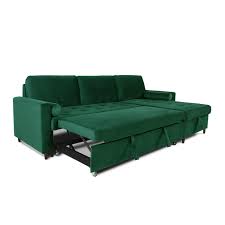 Un canapé convertible à prix direct usine ? Canape D Angle Convertible Reversible Claudio En Velours Vert