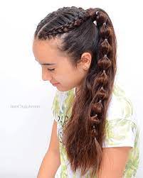 Summer hair colors latest trends for 2021. Trencita Wanted A High Ponytail With Two Little Dutch Braids For P E And I Wanted Something With Bubbles For Jen Hair Styles Womens Hairstyles High Ponytails