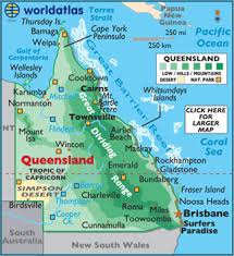 The tropic of capricorn passes through: Queensland Map Geography Of Queensland Map Of Queensland Worldatlas Com