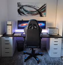 It may seem like your options are confined to squeezing in a bed and—if you're lucky—a nightstand, but there are ways to pack plenty of style into. Small Gaming Pc For Living Room Monochrome With A Hint Of Color Home Office Setup Game Room Design Home Nowadays You Can Have A Small Shoebox Sized Console Replacement Or