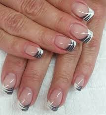 Fingernagel Gelnagel Style Schwarz Weiss Frenchnails Naturnagel Naildesigns Carmenirmsch White Tip Nails French Tip Nail Art French Tip Nail Designs