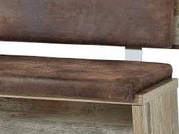 Unsere sitzbänke mit rückenlehne aus hochwertigem massivholz erhalten sie in vielen fällen auch mit bequemer sitzpolsterung. Sitzbank Mit Ruckenlehne Und Kissen 126 Cm Driftwood Dekor Bonanza