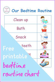 79 Explicit Free Printable Bedtime Routine Chart For Kids