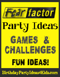 Fear Factor Birthday Party Theme And Ideas Birthday Party For Teens Fear Factor Party Boy Birthday Parties