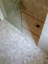 No Curb Or No Dam Shower S Featuring Barrier Free Bathrooms No Hob Plumbing Officials Association Of B C Shower Shower Receptors Closet Remodel Plumbing