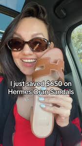 You can too by shopping at @Belk! These are my go-to shoes because they  look great with everything. #oransandals #hermes #gotitatbelk