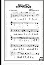Sebutkan Nada Dasar Dari Lagu Dari Sabang Sampai Merauke Brainly Co Id
