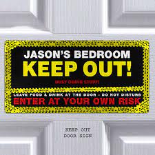Maybe you would like to learn more about one of these? Bedroom Door Sign Keep Out Personalised Plaque Custom Sign Boys Girls Room Ebay