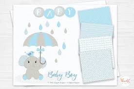 Seamless pattern of cute baby elephant and cupcakes on striped background cartoon illustration for baby shower wrapping pap. Baby Elephant Clipart Elephant Clipart Baby Clip Art Baby Shower Elephants 75941 Objects Design Bundles