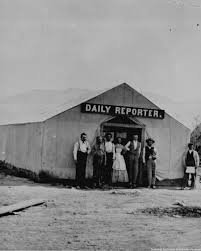 Daily Reporter Building 1869 Utah Old West Photos Old West Pioneer Life