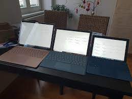 The surface laptop 4's screen has a unique 3:2 ratio, which is taller than what you'll find on most modern laptops and has about an extra inch of height compared to the macbook pro. Surface Laptop 3 Vs Surface Pro 7 Vs Surface Go Some Interesting Findings Pro7 Wins Surface
