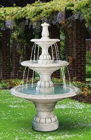 Is there anything i can do to save it? Contemporary Three Tiered Cement Fountain Large Outdoor Fountains Water Fountains Outdoor Garden Fountains