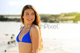 Check spelling or type a new query. Summer Slim Bikini Woman Looking To The Side On Her Stock Photo Crushpixel
