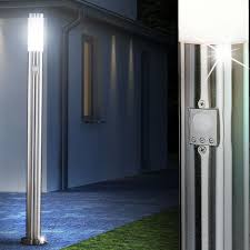 3er Set Aussen Stehlampen Bewegungsmelder Edelstahl Etc Shop