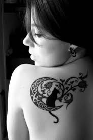 As with all tattoos, cat tattoos became common as people wanted to have them for the different symbolism they served. Flower Tattoos Cat Roses And Moon Tattoo For Women Forcreativejuice Flowers Tn Leading Flowers Magazine Daily Beautiful Flowers For All Occasions