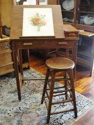 Oak Artist Drawing Drafting Table Or Desk With Adjustable Top Drafting Table Drawing Table Drawing Desk