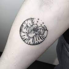 Get this geometric cat temporary tattoo at tood, or create your own. Pin By Napkin Summer On Tattoo Ideas Circular Tattoo Forearm Tattoo Women Tattoos