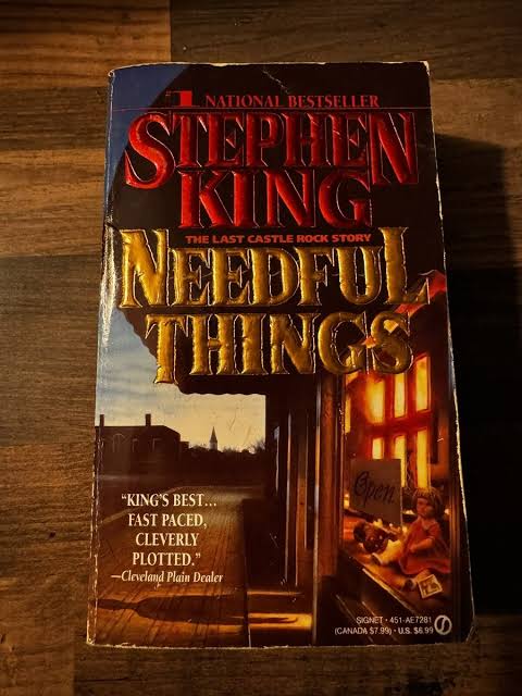 Stephen King Needful Things Paperback Novel. First Edition.