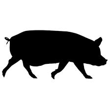 Maybe you would like to learn more about one of these? Life Size Pig Silhouette Wall Decals Children S Farm Decor Pig Silhouette Wall Decals