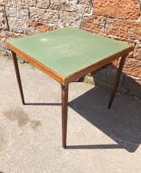 Vintage Vono Green Baize Felt Topped Card Table Games Hobby Craft Occasional 8 Vintage Vintage Antiques Table