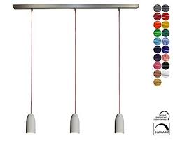 Eleganz Trifft Moderne 3 Fach Beton Hangelampe Mit Textilkabel In Bordeaux Von Buchenbusch Urban Design Pendelleuchte Lampen Esszimmer Lampe Esstischlampe