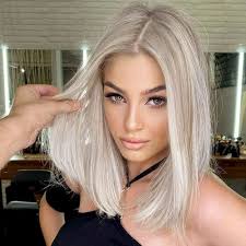 vedar Ombre White Blonde Bob Wigs ...