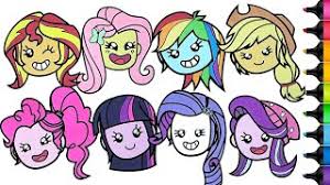 Try to color my little pony cartoons to unexpected colors! My Little Pony Coloring Pages Compilation Equestria Girls Rainbow Dash Fluttershy Twilight Sparkle Youtube