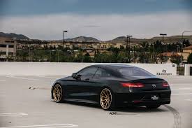 Black And Bronze Wheels Fascinating Black Mercedes S Class On Gloss Bronze Adv1 Wheels Mercedes S Class Bronze Wheels Adv1 Wheels