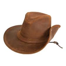 Minnetonka Aussie Hat Size M 21 78 Brown Ruff Leather