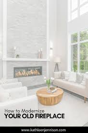 The key is picking a style you like that reflects your furniture, whether you a quick fix for your fireplace is to paint the mantle and the surround which is easy and inexpensive or you can replace a flimsy brick or wood mantle by. How To Modernize Your Old Fireplace Ktj Design Co