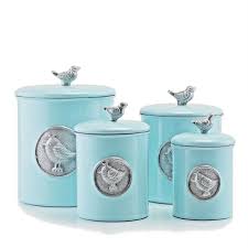 old dutch 4 piece lauren bird canister