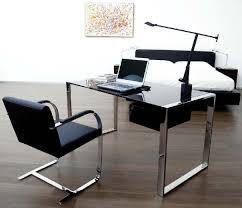 Black And White Office Table 50 Elegant Desk Designs For Home Office With Office Computer Desk Design Freestanding Elegant Chrome Ba Office Desk Designs Computer Desk Design Desk Furniture