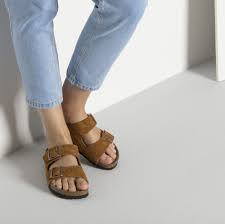 Birkenstock Soft Footbed Vs Regular Reddit Arizona Suede Leather Mink Suede Leather Leather Two Strap Sandals