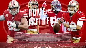 Hope this is cool. Lil wallpaper I whipped up. (1920x1080) : r/49ers